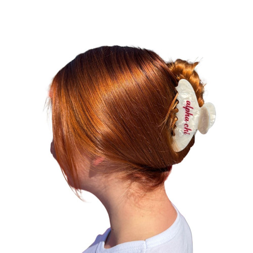 Alpha Chi Omega Hair Claw Clip
