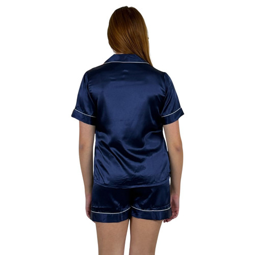 Kappa Kappa Gamma Navy Silky PJ's Back