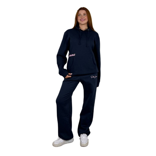 Delta Gamma Sweatpants, Navy Embroidered Sorority Sweats