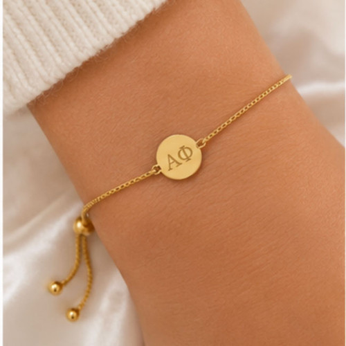Alpha Phi Gold Plated Bracelet 