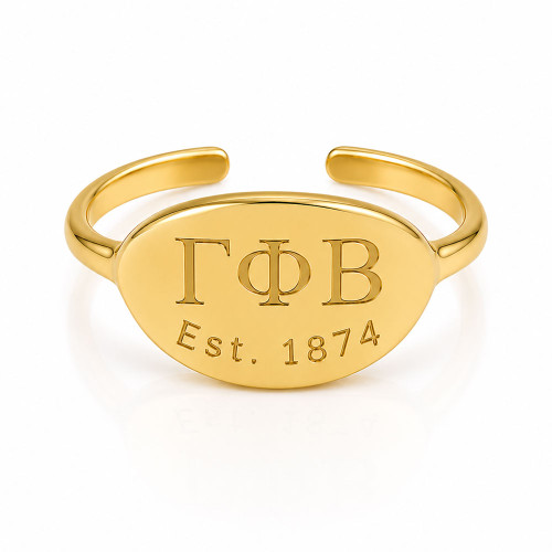 Gamma Phi Beta Gold Ring
