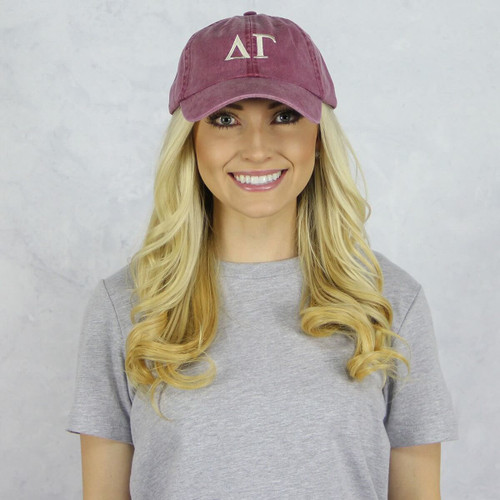 Delta Gamma Baseball Hat in Maroon