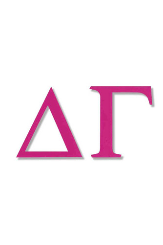 Delta Gamma Jumbo Sticker in Hot Pink