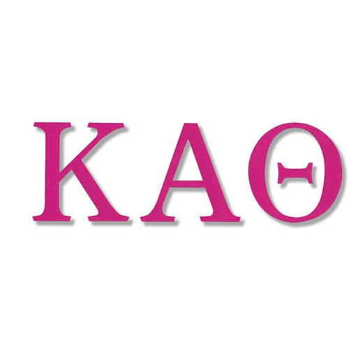 Kappa Alpha Theta Jumbo Sticker in Hot Pink