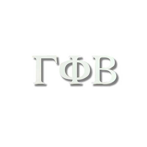 Gamma Phi Beta White Letter Sticker