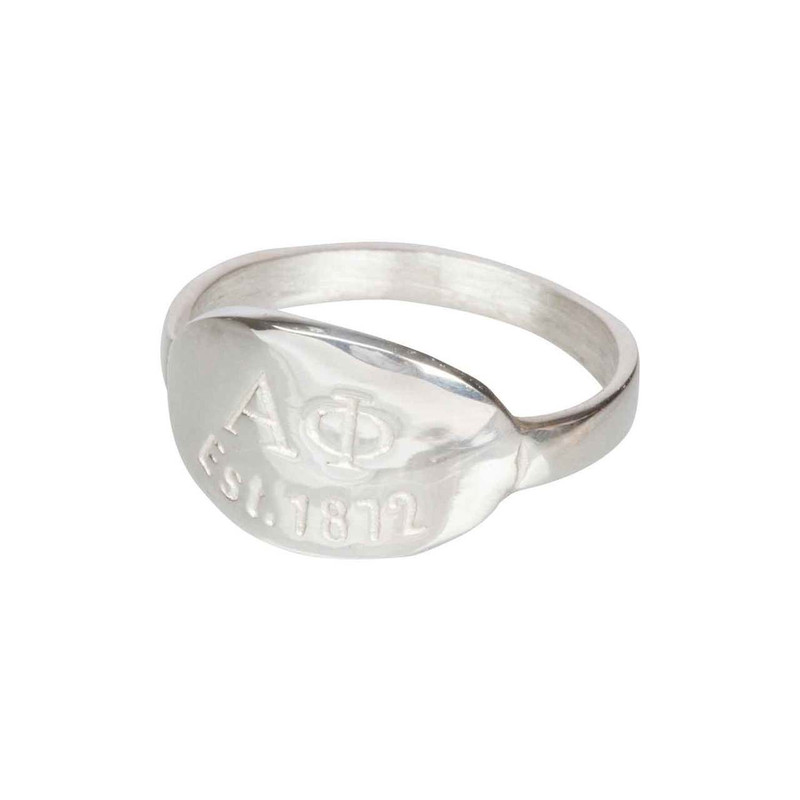 Alpha Phi Silver Ring
