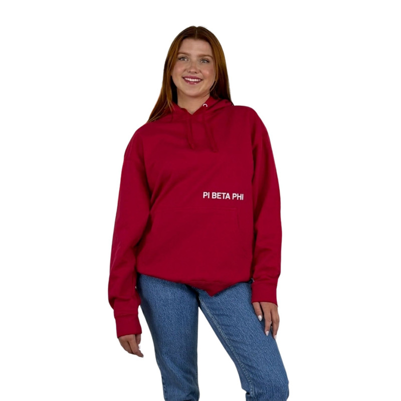 Pi Beta Phi Red Hoodie