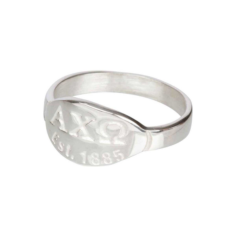 Alpha Chi Omega Silver Ring