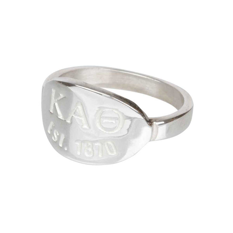 Kappa Alpha Theta Silver Ring