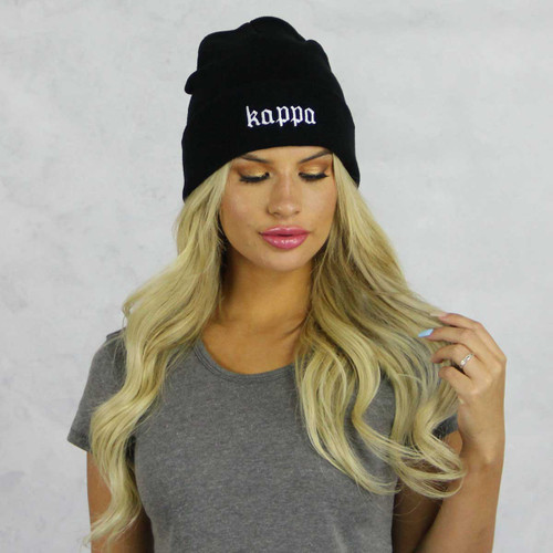 Kappa Kappa Sorority Specialties Beanie | Gamma Black