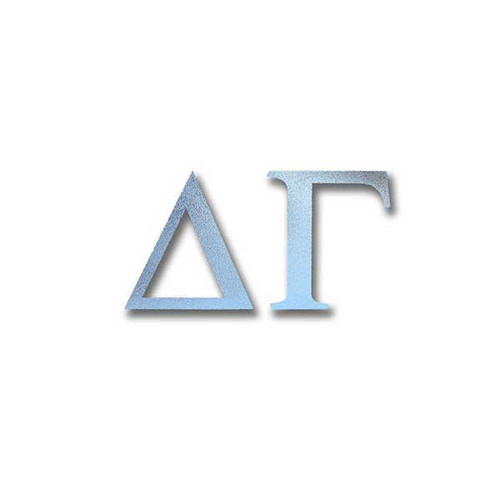 Delta Gamma - Letter Sticker in Silver