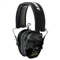 Walkers Razor Slim Electronic Polymer 23 dB Over the Head Black MultiCam Ear Cups w/Black Band