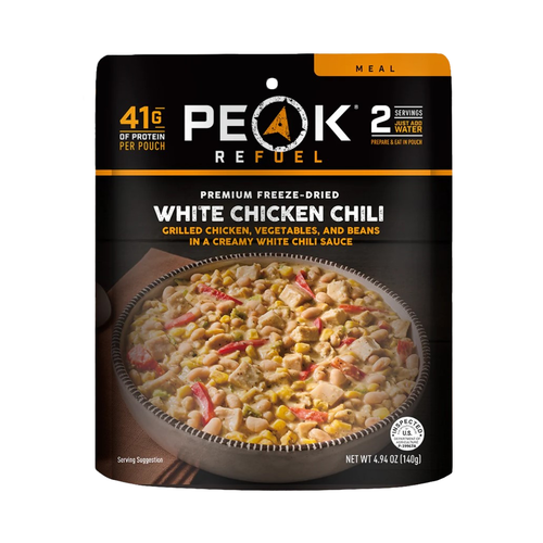 Peak Refuel White Chicken Chili, Front