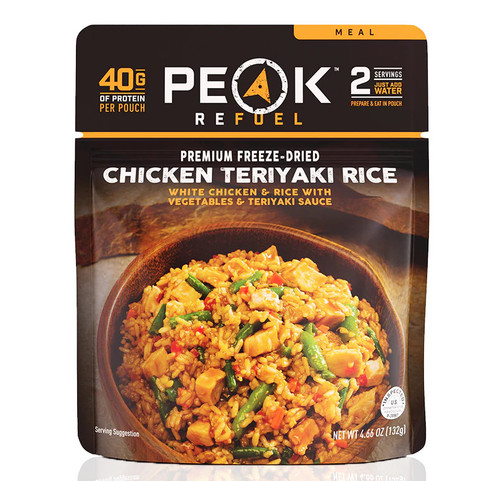  Chicken Teriyaki Rice freeze-dried meal by Peak Refuel