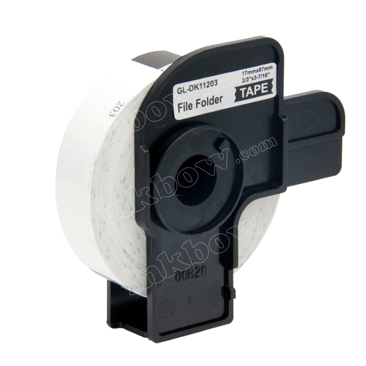 Compatible DK-11203 File Folder Labels for Brother Printer (Black On White)