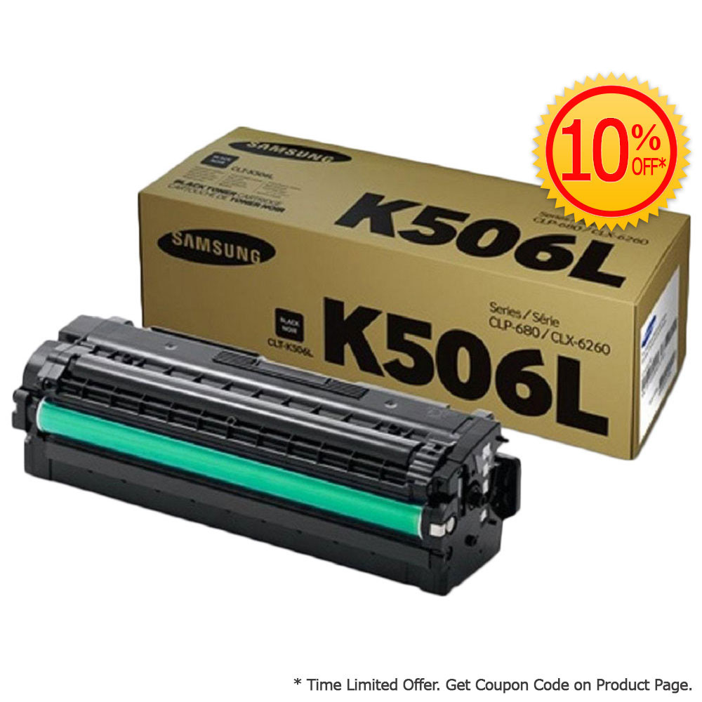 Buy Original Samsung CLT-K506L Black High Yield Toner Cartridge (506L) |  Free Express Delivery in Singapore