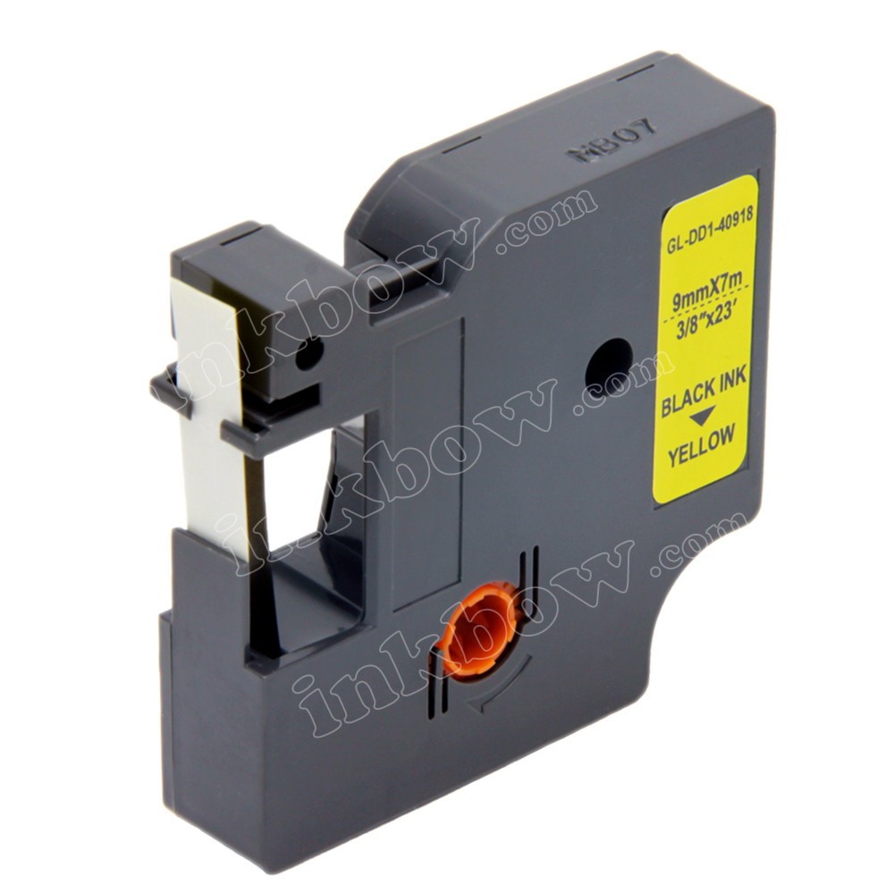 Dymo 40918 D1 Label Tape (9mm Black 