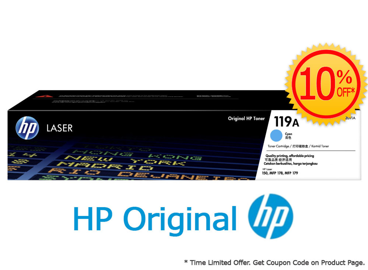 Buy Original HP 119A Cyan Toner Cartridge (W2091A) | Free Express Delivery  in Singapore
