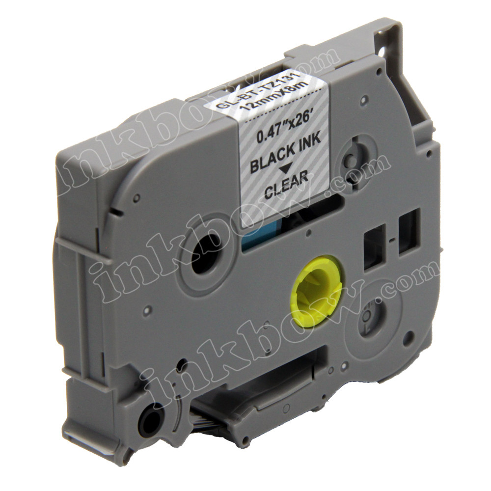 Brother TZe-131 tape zwart op transparant 12 mm (origineel