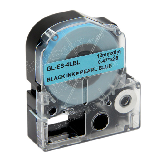 Compatible LK-4LBL Label Tape for Epson Printer (12mm Black on Pearl Blue)