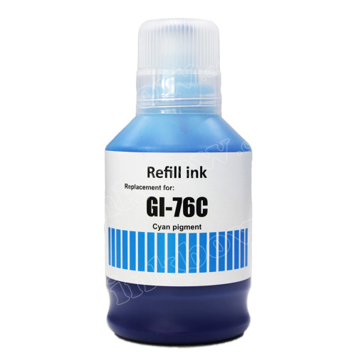 Compatible GI-76 Pigment Cyan Ink Bottle for Canon Printer