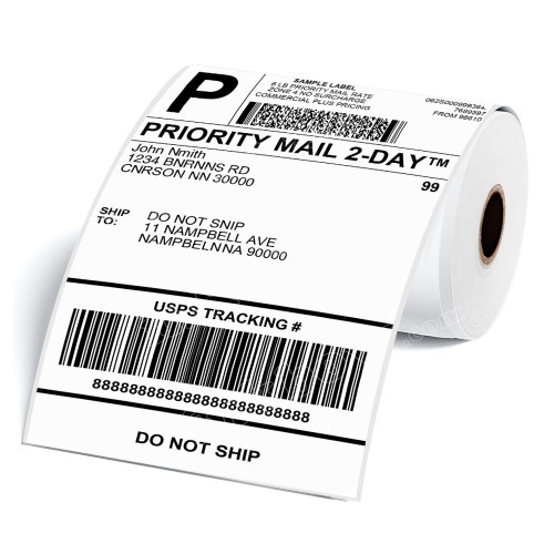 Inkbow 4 x 6 Inch Direct Thermal Label Roll 250 pcs for Zebra TSC Sato Label Printers (No Ribbon Required)
