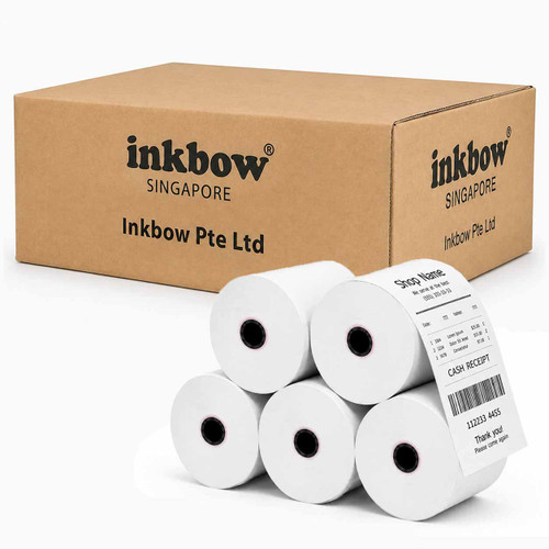 Premium Thermal Paper Rolls (with Core): 80mm x 80mm 5-Roll Pack