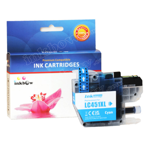 Compatible LC-451XL-C Cyan Ink Cartridge for Brother Printer