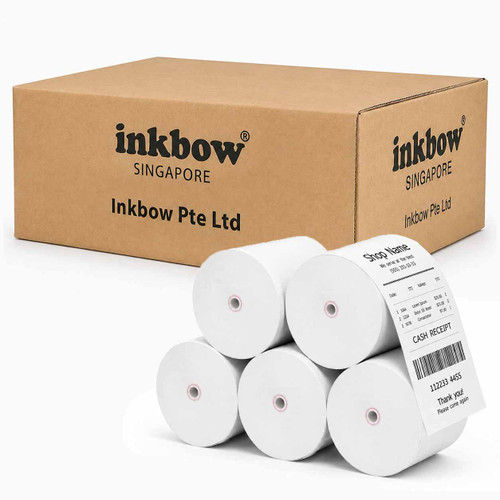 Premium Thermal Paper Rolls (Coreless): 80mm x 80mm 5-Roll Pack 