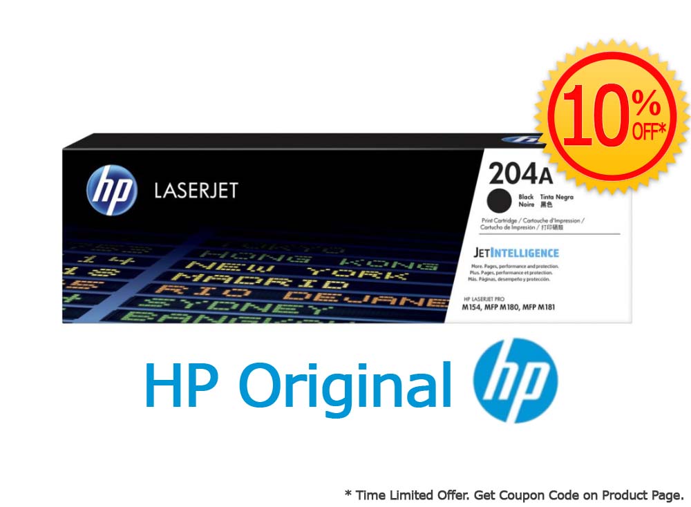 Lot De 4 Cartouches De Toner HP 204A (CF510A à CF513A) – Vides, Authentiques Pour Rechargement