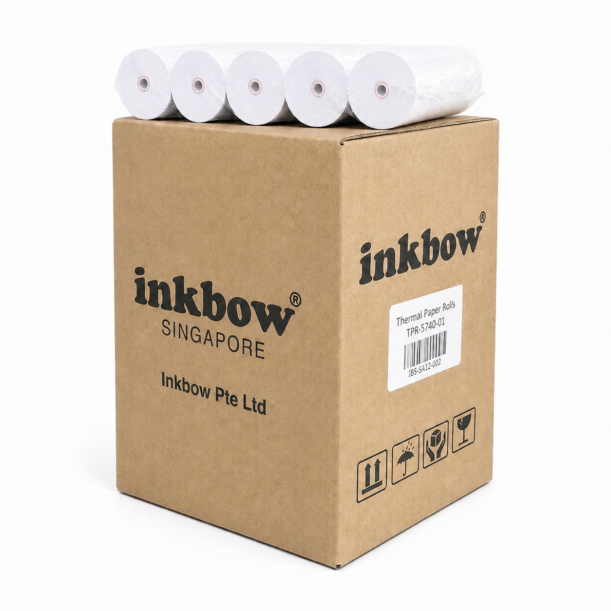 Premium Thermal Paper Rolls (Coreless): 57mm x 40mm 10-Roll Pack