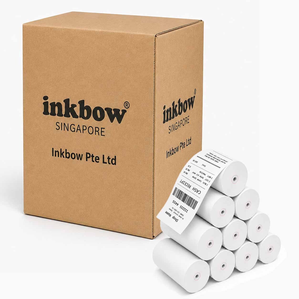 Premium Thermal Paper Rolls (Coreless): 57mm x 40mm 10-Roll Pack
