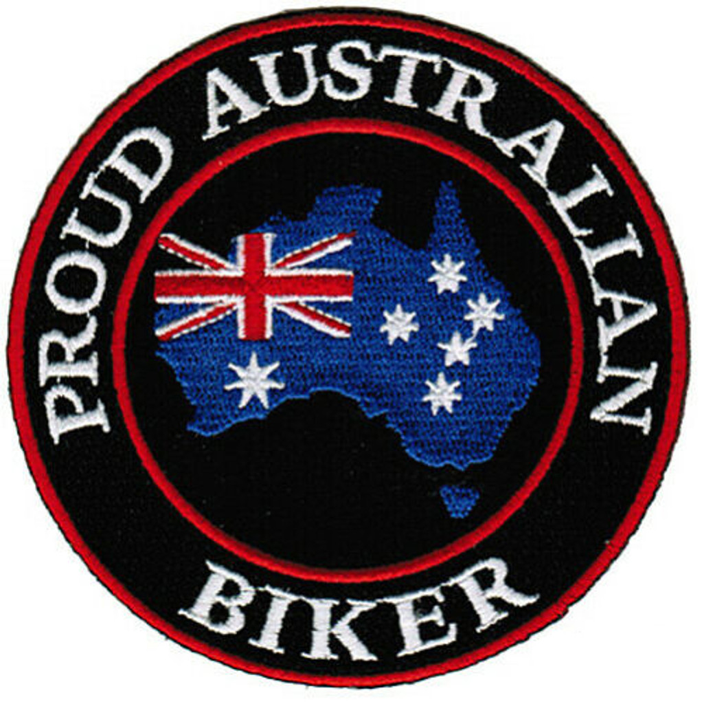 Proud Australian Biker Embroidered Patch