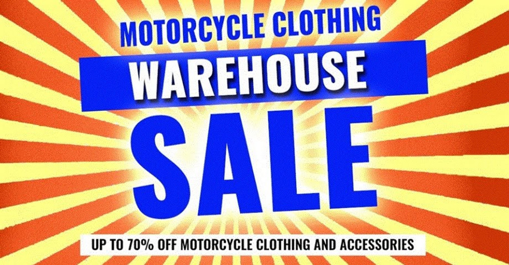 Pre-Xmas Motorcycle Clothing Sale - 21st, 22nd & 23rd Nov