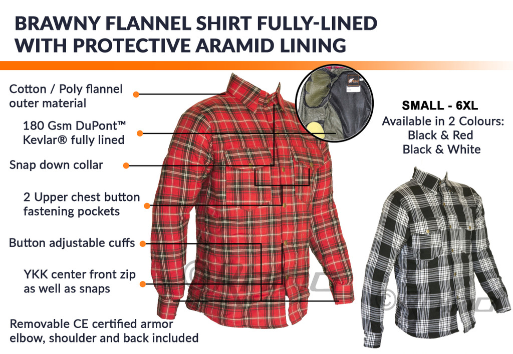 Brawny Kevlar Shirts get $25 off until 16-Oct-2019