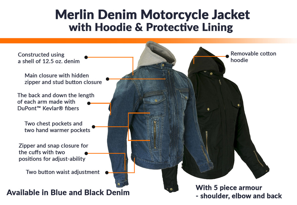 Merlin Denim Motorcycle Jacket Gets $30 off until 30-Nov-2019