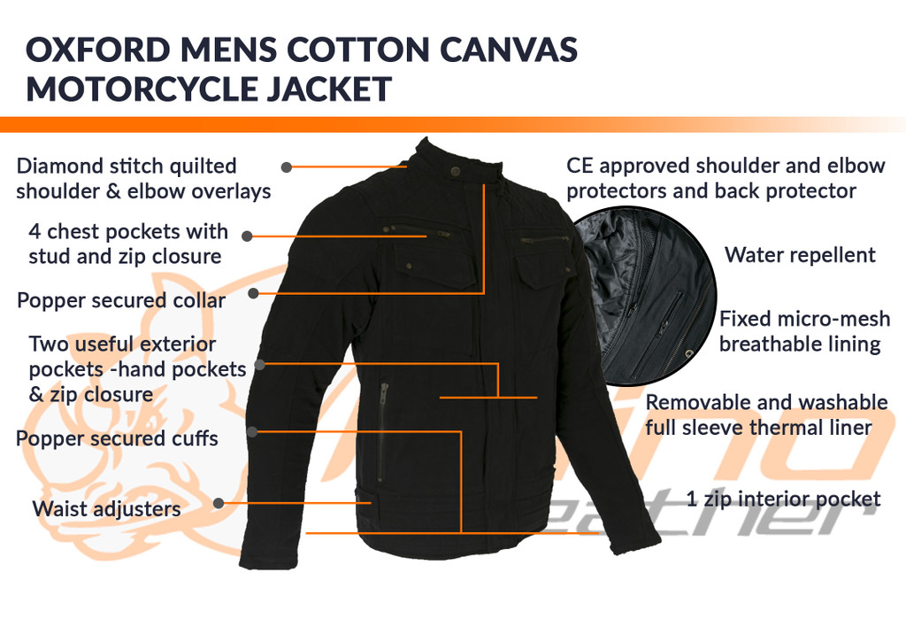 Oxford Canvas Motorcycle Jacket Gets $25 off until 31-Oct-2019