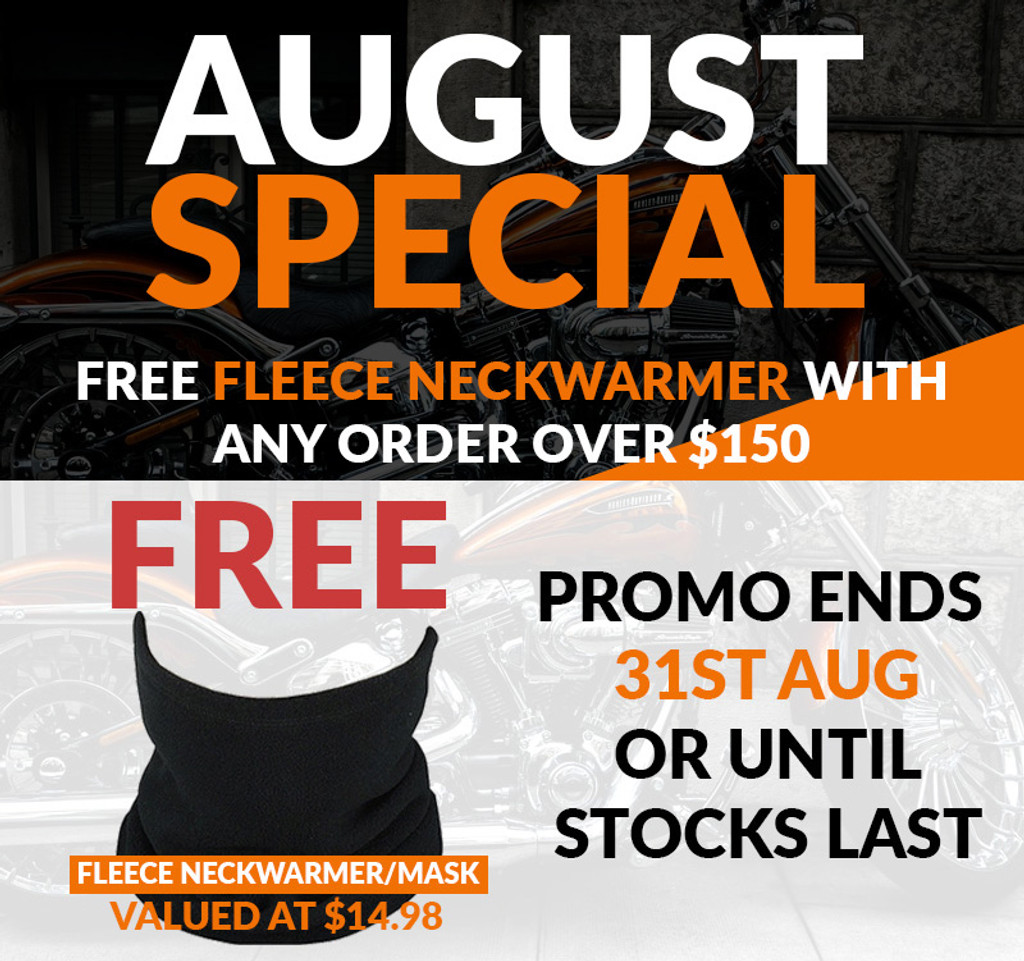 August Special - Free Fleece Neckwarmer with $150 Spend