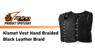 RHINOLEATHER PRODUCT SPOTLIGHT: Kismet Vest Hand Braided - Black Leather Braid