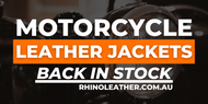 MOTORCYCLE LEATHER JACKETS BACK IN STOCK