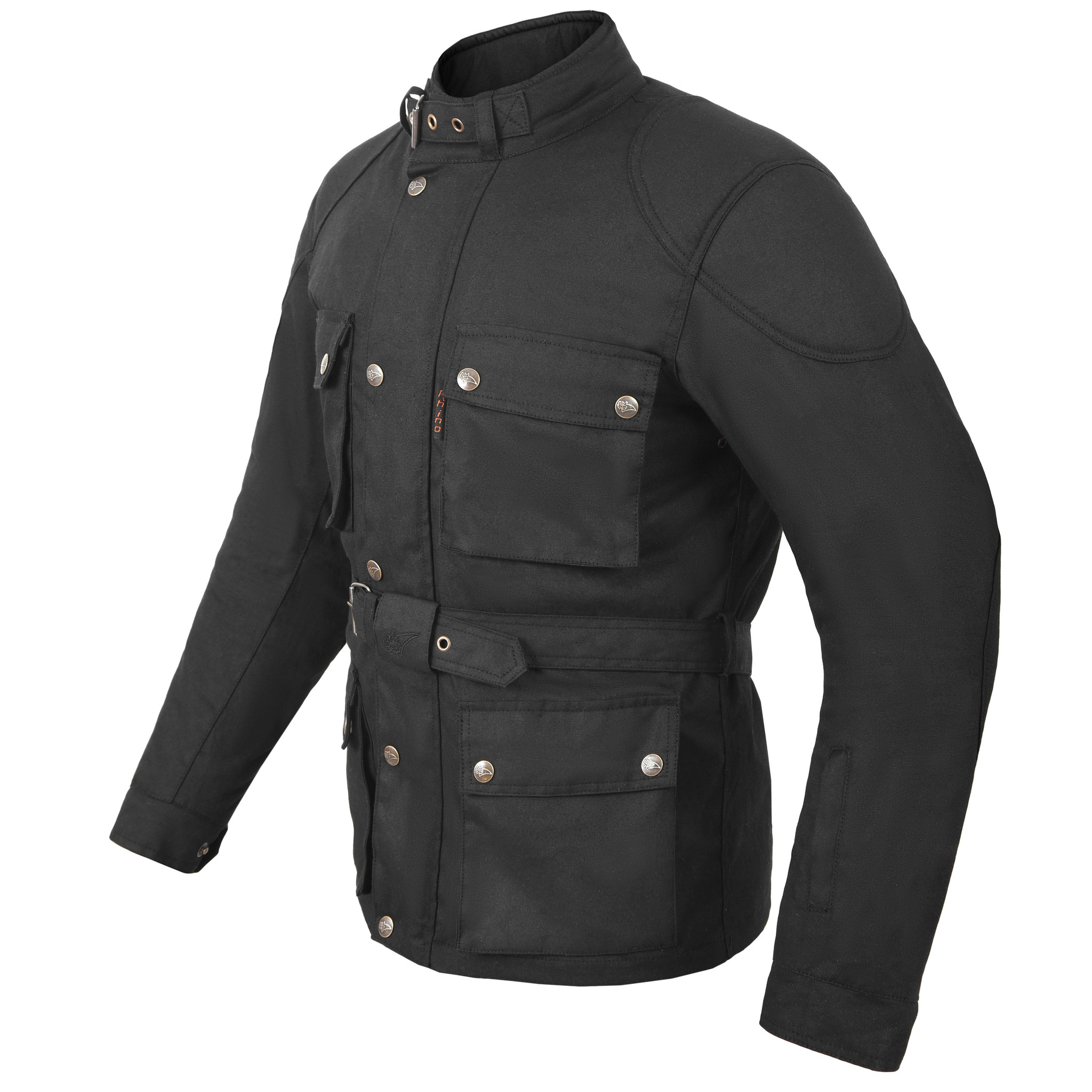 Heritage Touring Waxed Cotton Motorcycle Jacket with Armour & Vents