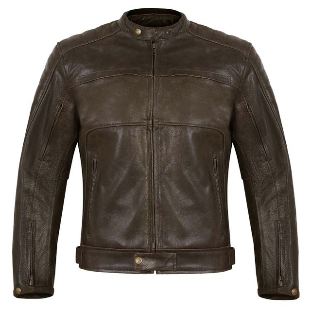 Vintage Leather Motorcycle Jacket for Motorbike Rider