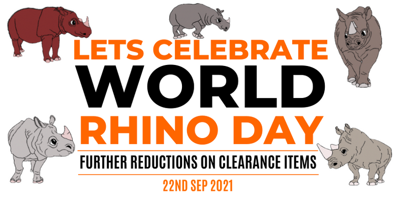 Let Us Celebrate! World Rhino Day Sale