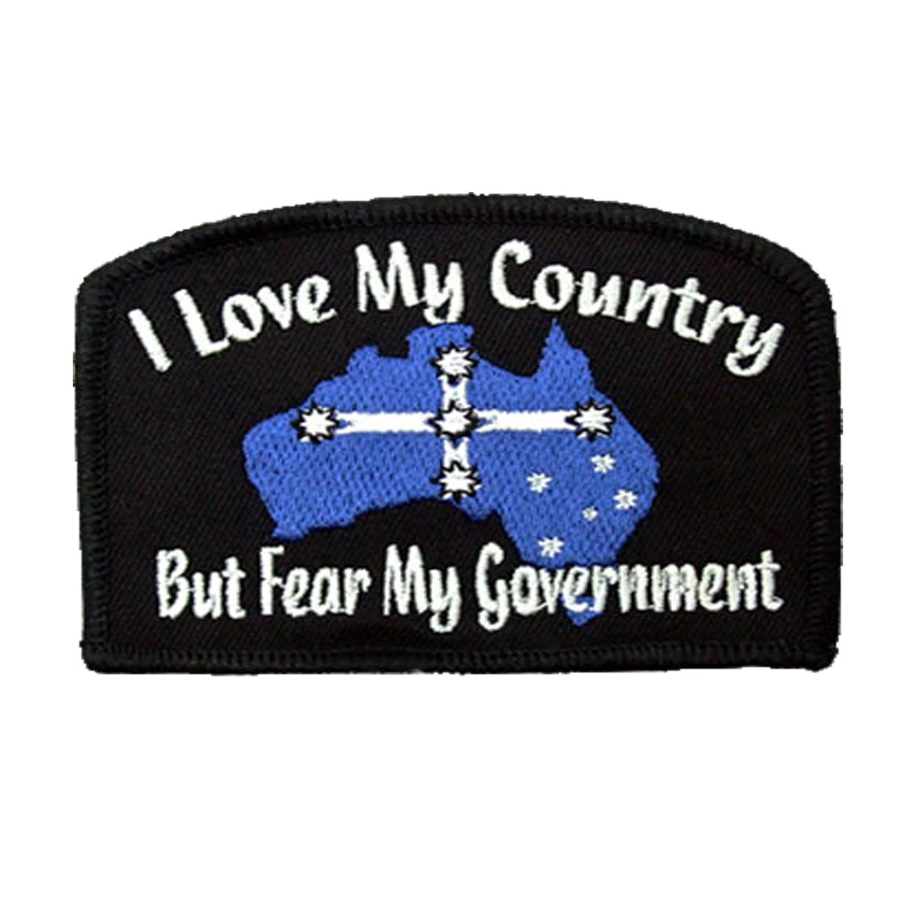I Love My Country embroidered patch