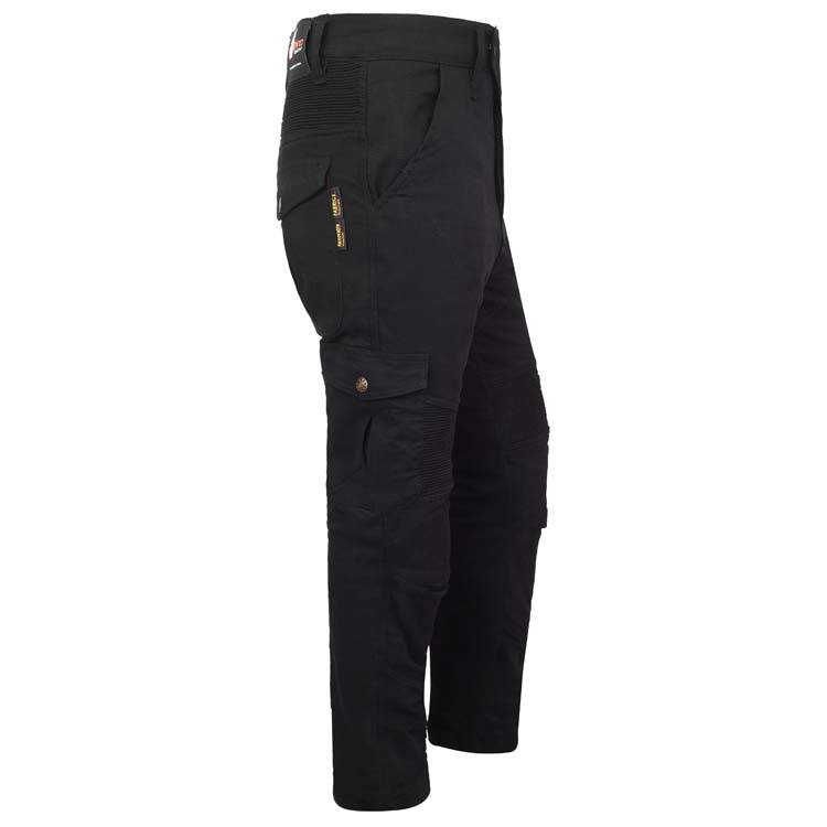 Cotton Motorcycle Cargo Pants reinforced with protective aramid lining