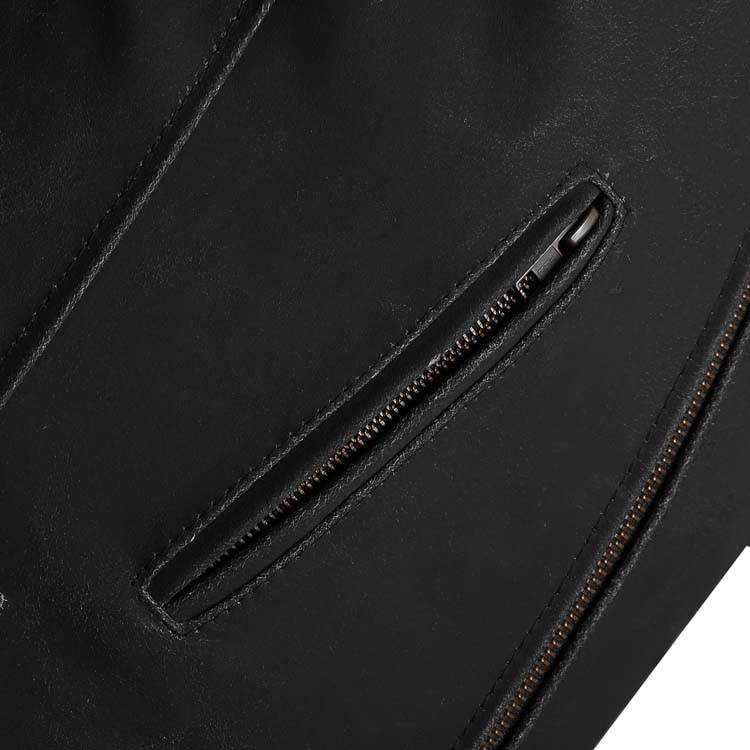 Matte Black Brown Brando Motorcycle Jacket Matte Black Brown Brando Motorcycle Jacket