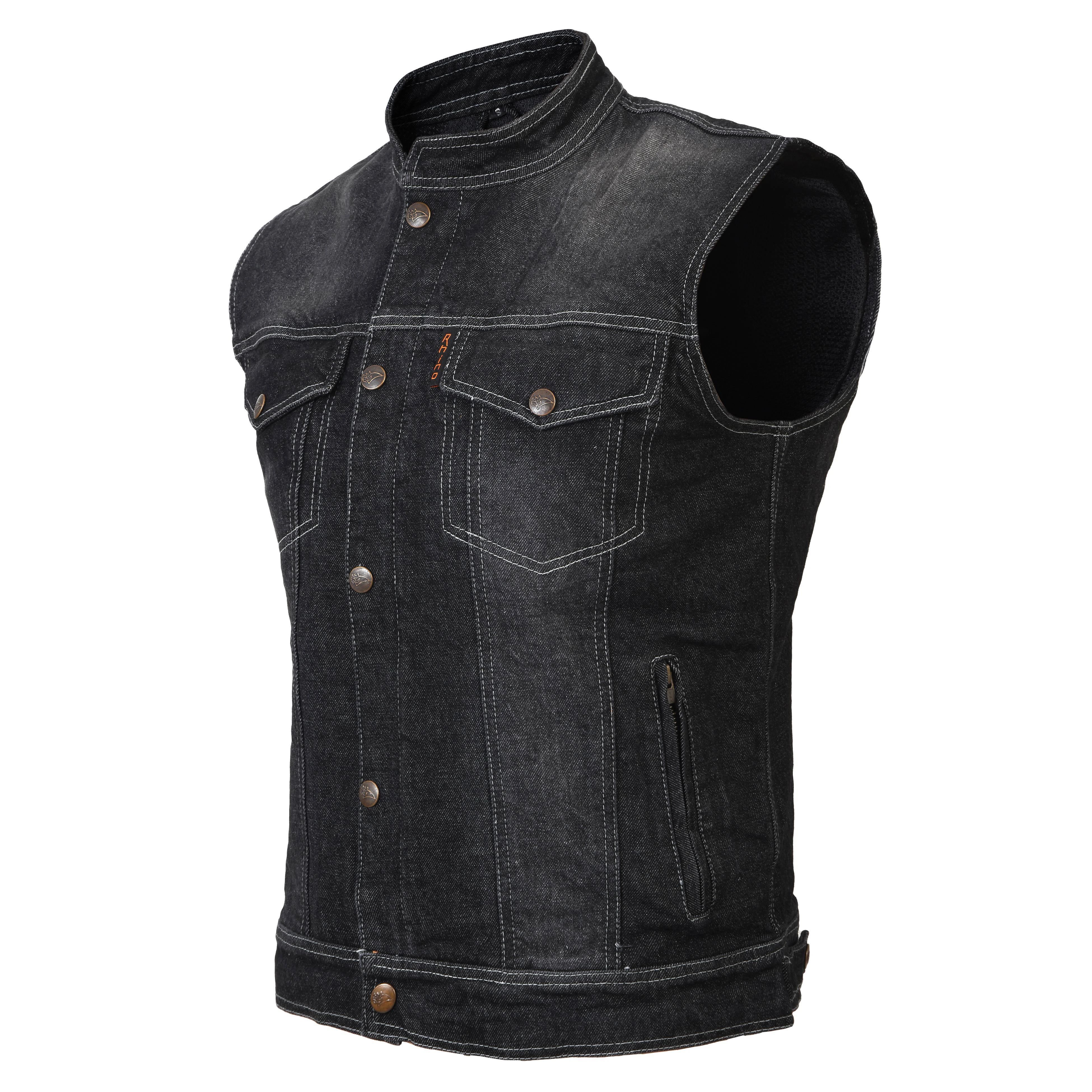 Black Denim Vest