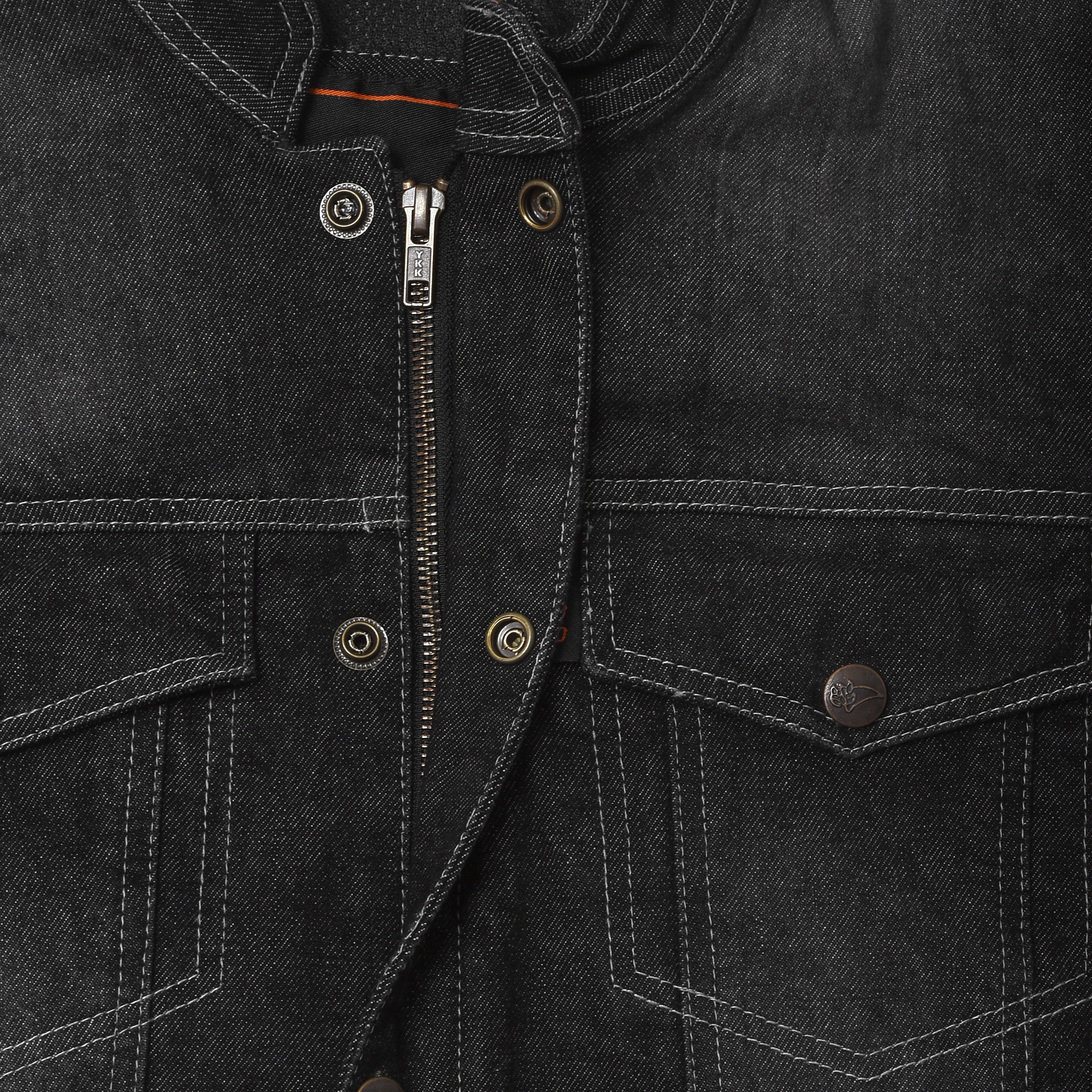 New Faded Black Denim Sleeveless Bikers Cruiser Vest