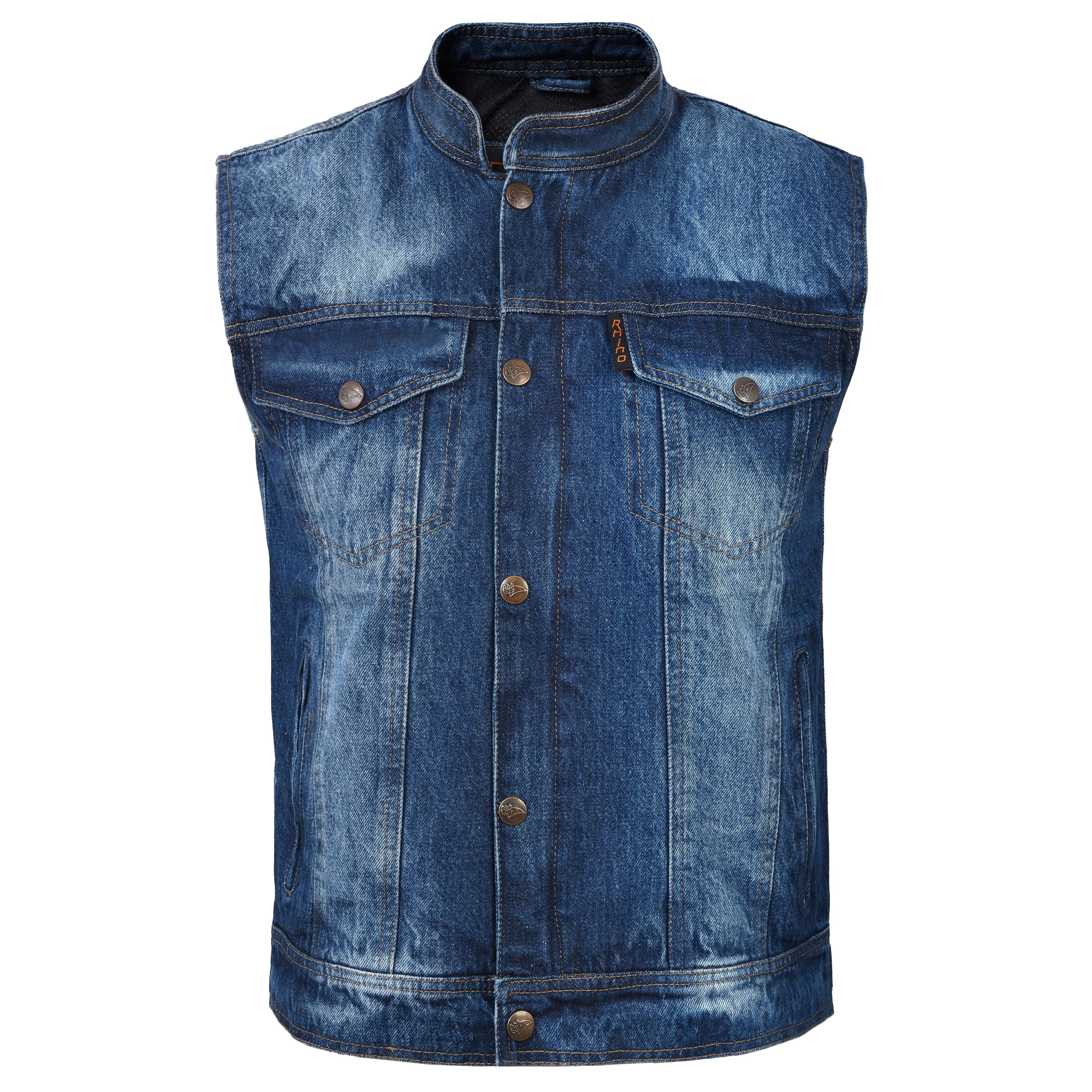 Blue Denim Motorcycle Vest