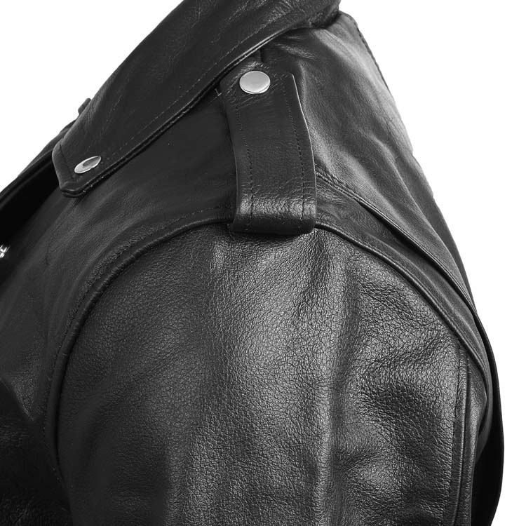 Black Leather Motorcycle Brando Jacket